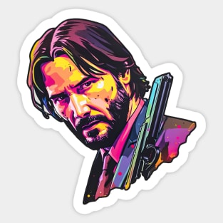 John Wick 4 Colorful Sticker